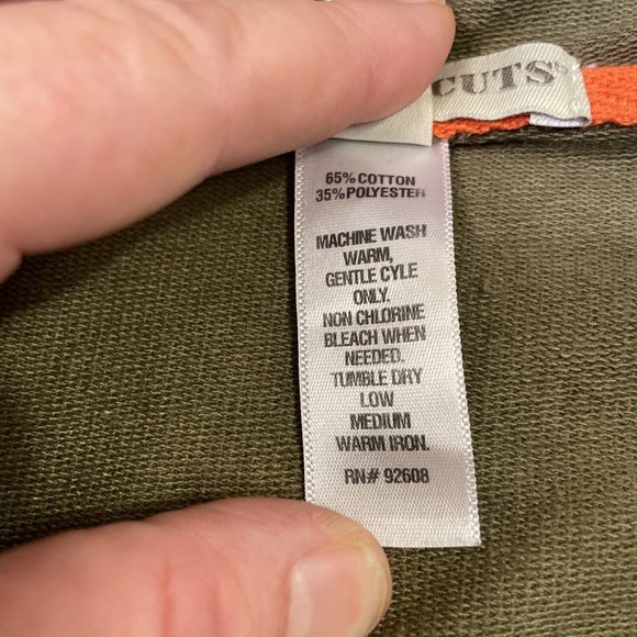 Buzz Cuts Boys Small (8) Zippered Hoodie Sweatshirt Green/Orange Long Sleeve - Picture 11 of 15